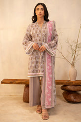 14 | 3Pc Unstitched Suit Lawn Collection By Zellbury